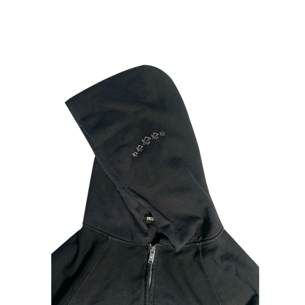 DOLLY DIRTY ZIP UP HOODIE - VINTAGE BLACK : PACOSPLY