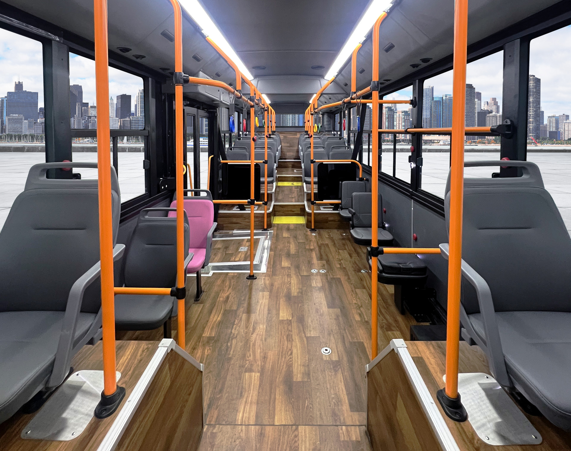 Urban Bus Seat Layout (49 Seats)