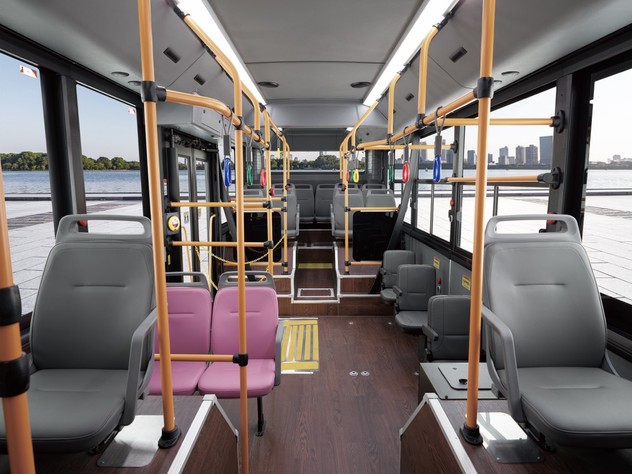 시내버스 시트 및 실내 레이아웃(42인승)