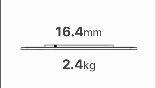 가장 얇고 가장 <br />가벼운 하드웨어