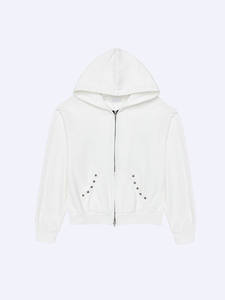 ENCHANTED CHAIN HOODIE - WHITE : thox