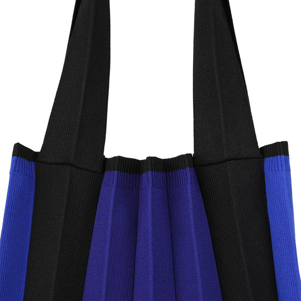 PLEATS MAMA 2 way ショッパーバッグ ディープブルー 2WAYショッパーバッグ ディープブルー : プリーツママ