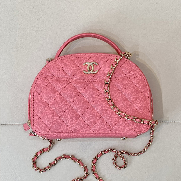 샤넬 25C 볼링백 크루즈 하프문 탑핸들 AP4438