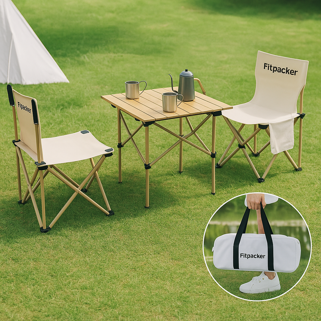 피트팩커 캠핑용 접이식 의자 세트