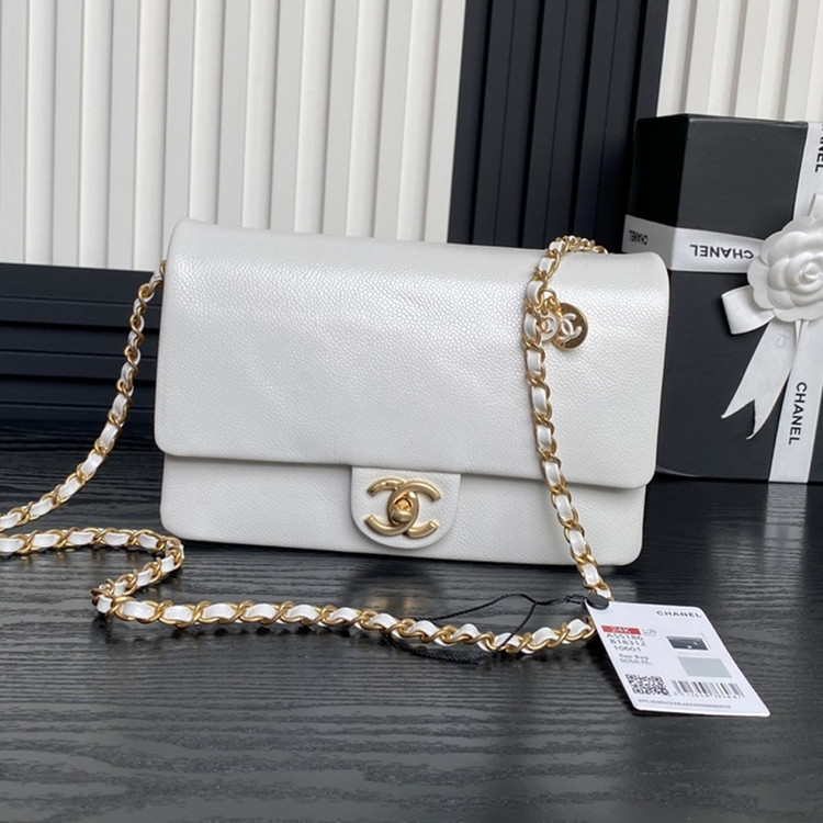 샤넬 스몰 플랩 백 유광 그레인드 카프스킨