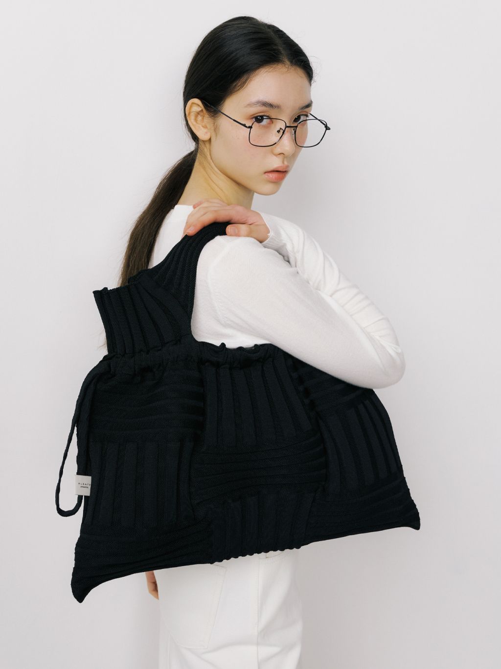 ビッグボウバッグ ブラック : プリーツママ