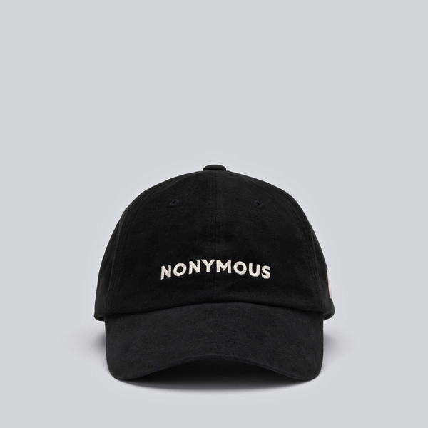 NONYMOUS AA NEW ICONIC PEACHED CAP - BLACK (ABNHBC0040BK) : NONYMOUSAA