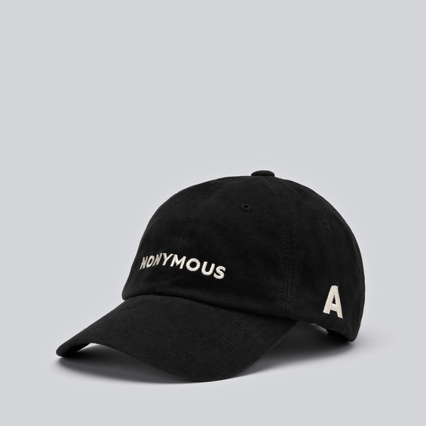 NONYMOUS AA NEW ICONIC PEACHED CAP - BLACK (ABNHBC0040BK) : NONYMOUSAA