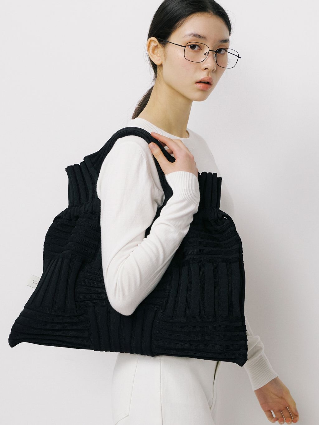 ビッグボウバッグ ブラック : プリーツママ