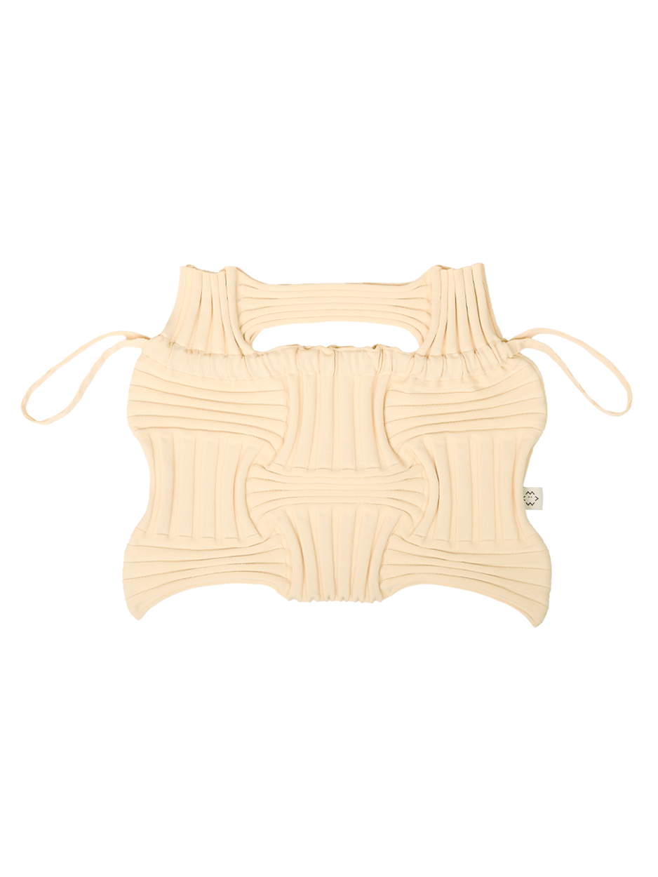 ビッグボウバッグ アイボリー : プリーツママ