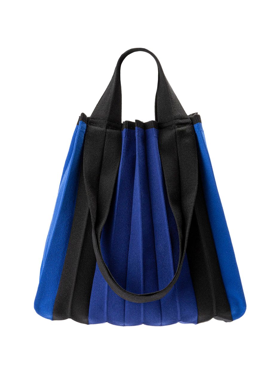 PLEATS MAMA 2 way ショッパーバッグ ディープブルー 2WAYショッパーバッグ ディープブルー : プリーツママ