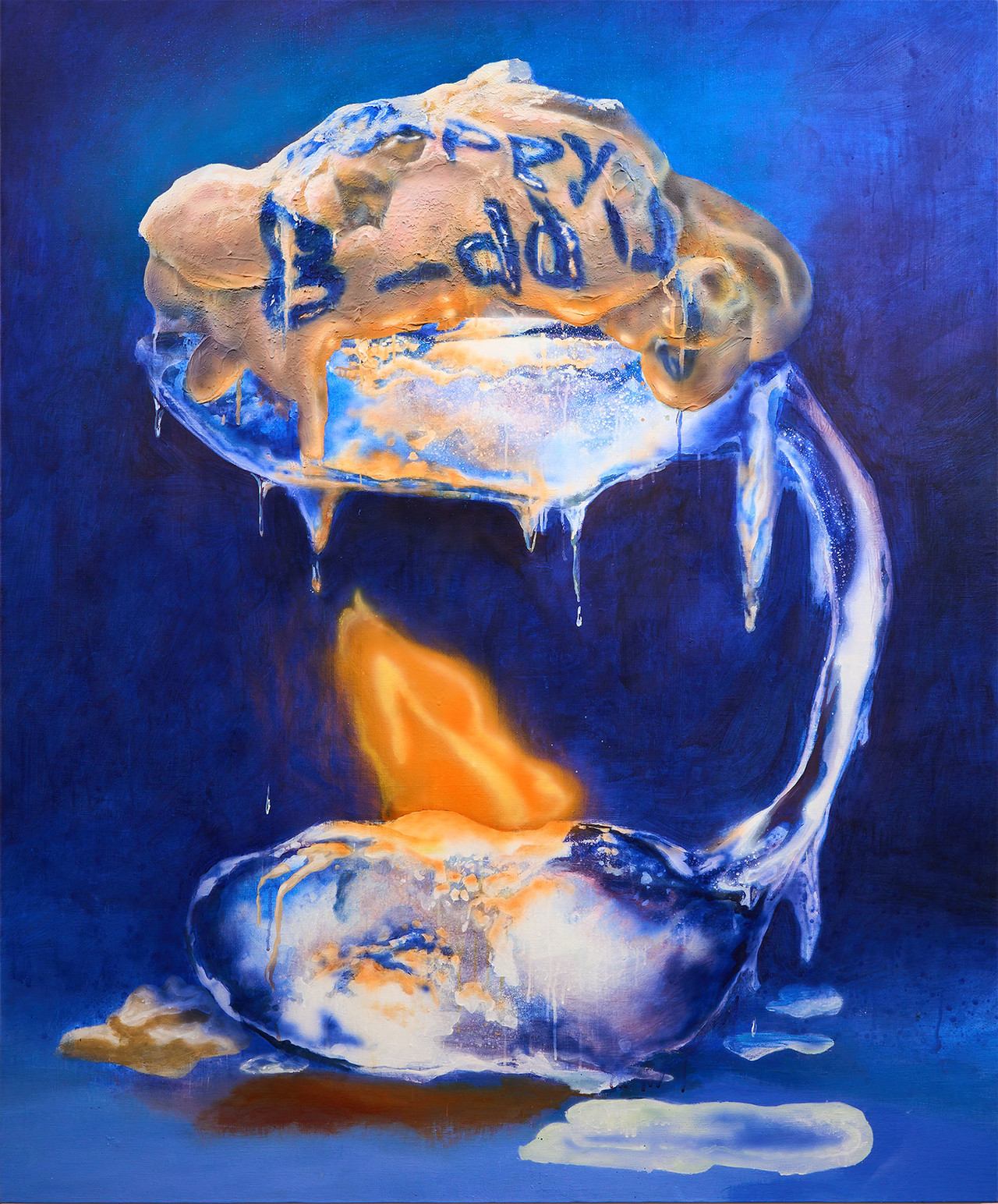 Counting a D-Day, 2024, Acrylic on Canvas, 120.5 x 145.5cm