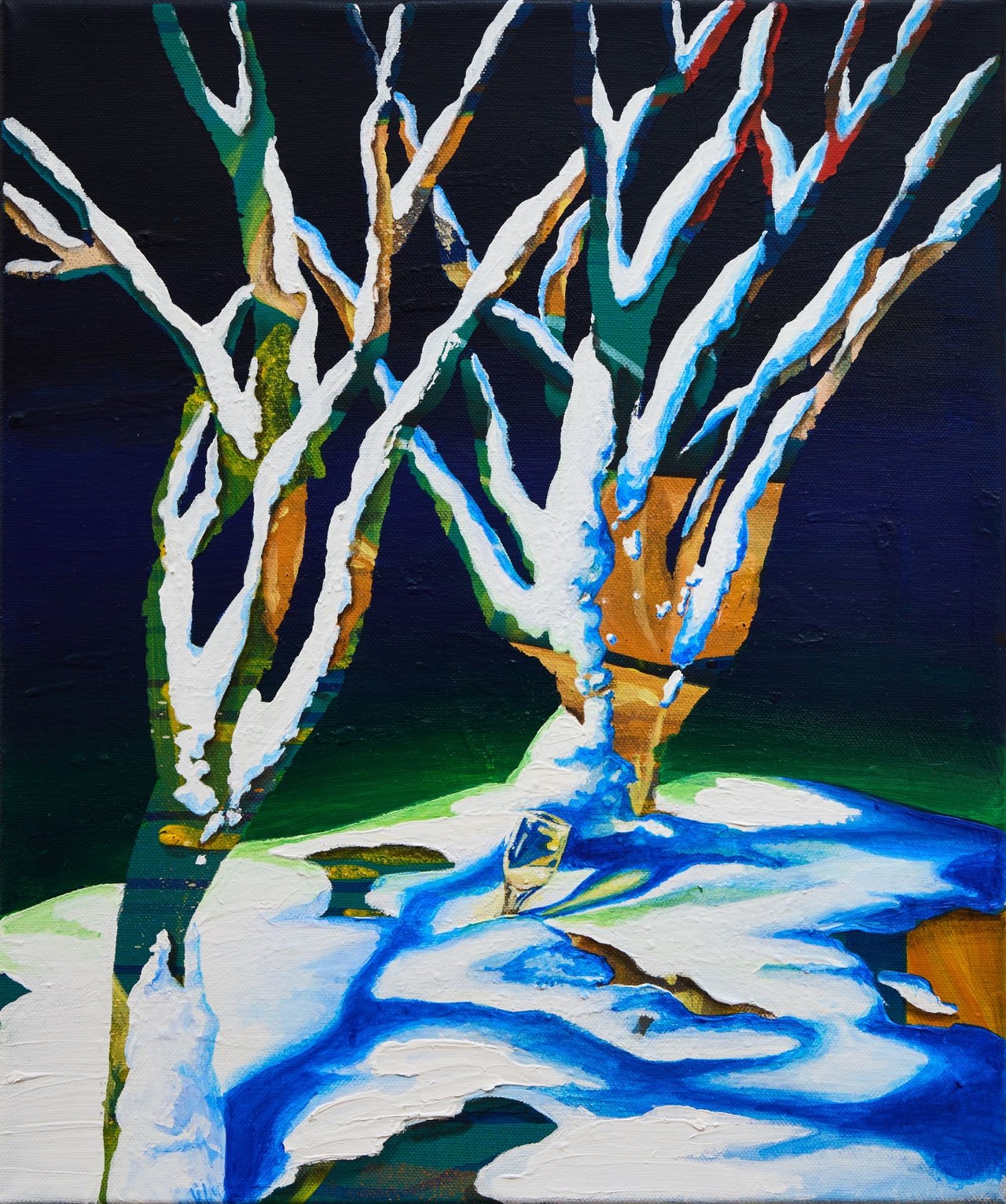 Chill, 2023, Acrylic on Canvas, 45.5 x 37.9cm