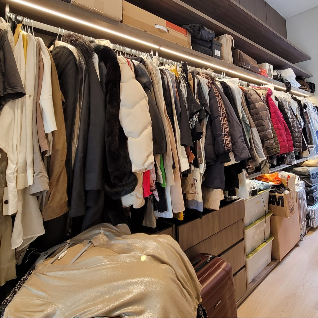 옷장 집 정리 전