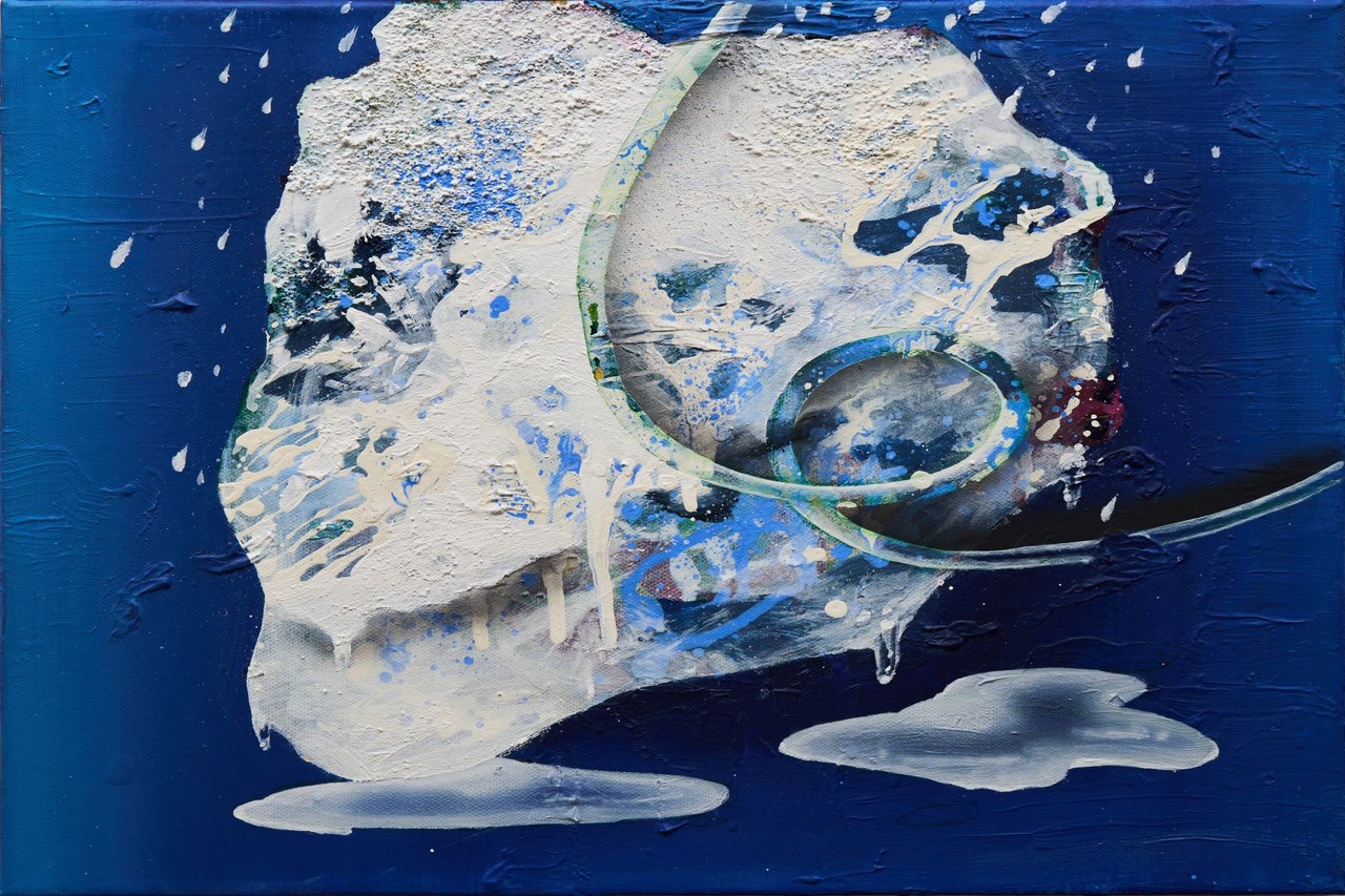 Moment_Figure_01, 2024, Acrylic on Canvas, 37.9 x 45.5cm