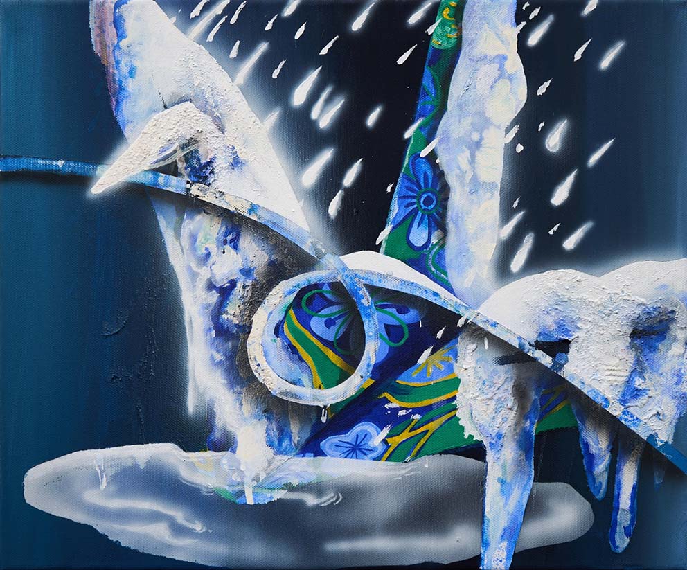 Moment_Figure_02, 2024, Acrylic on Canvas, 37.9 x 45.5cm