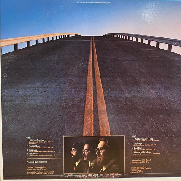 The Bill Evans Trio – I Will Say Goodbye (1980 / US 1st) : SOUNDS GOOD