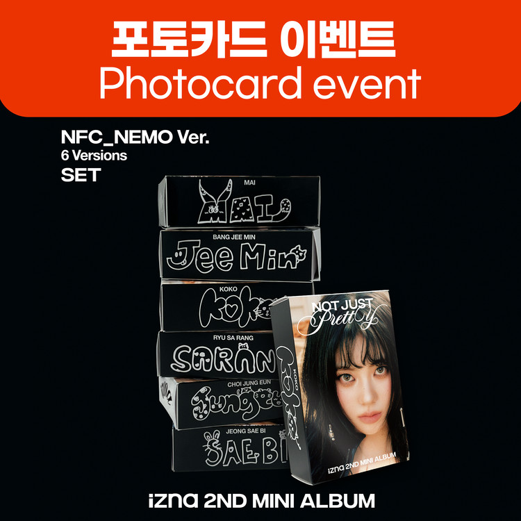 [6종 SET] izna 2nd Mini Album 【Not Just Pretty】 (NFC_Nemo Ver.)-thumbnail