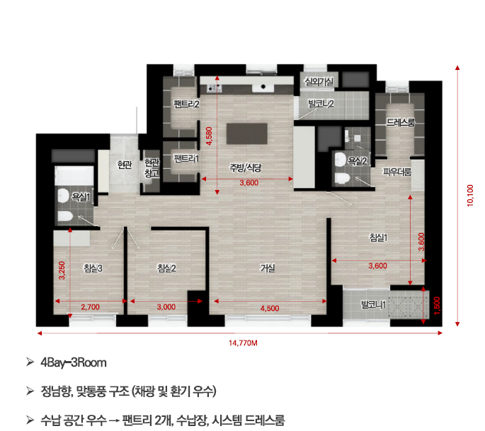 동래반도유보라 84a 사이즈 측량 