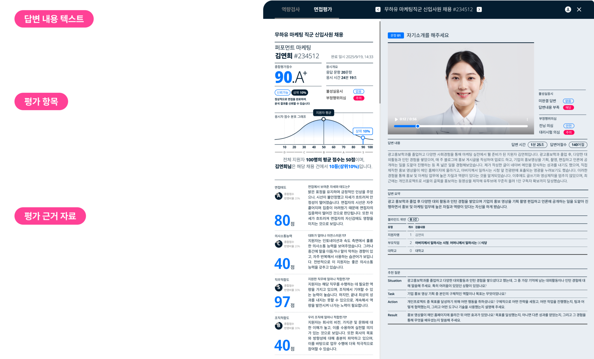 면접 전형 완전 자동화 AI 면접 서비스 몬스터