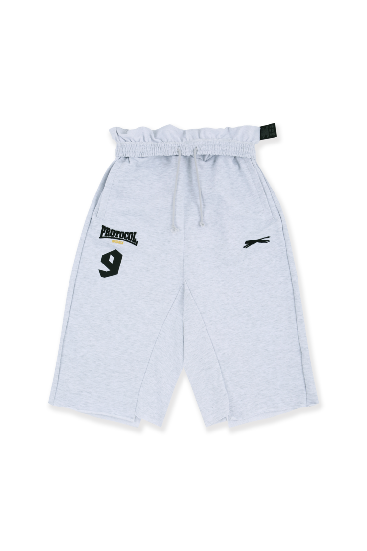 ウェア protocol index FOLDED WAIST JORTS FOLDED WAIST JORTS - WHITE MELANGE : protocol-index