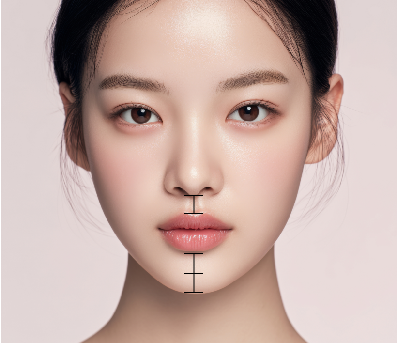 <p style="margin-top:20px;"><span style="font-size: 24px; color: rgb(255, 255, 255);"><strong>1:2비율의 정상적인 인중</strong></span></p>