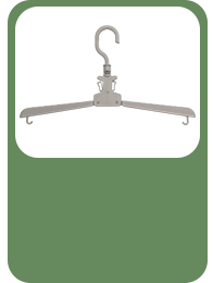 Hoodie Hanger with Clip holder 2pcs set