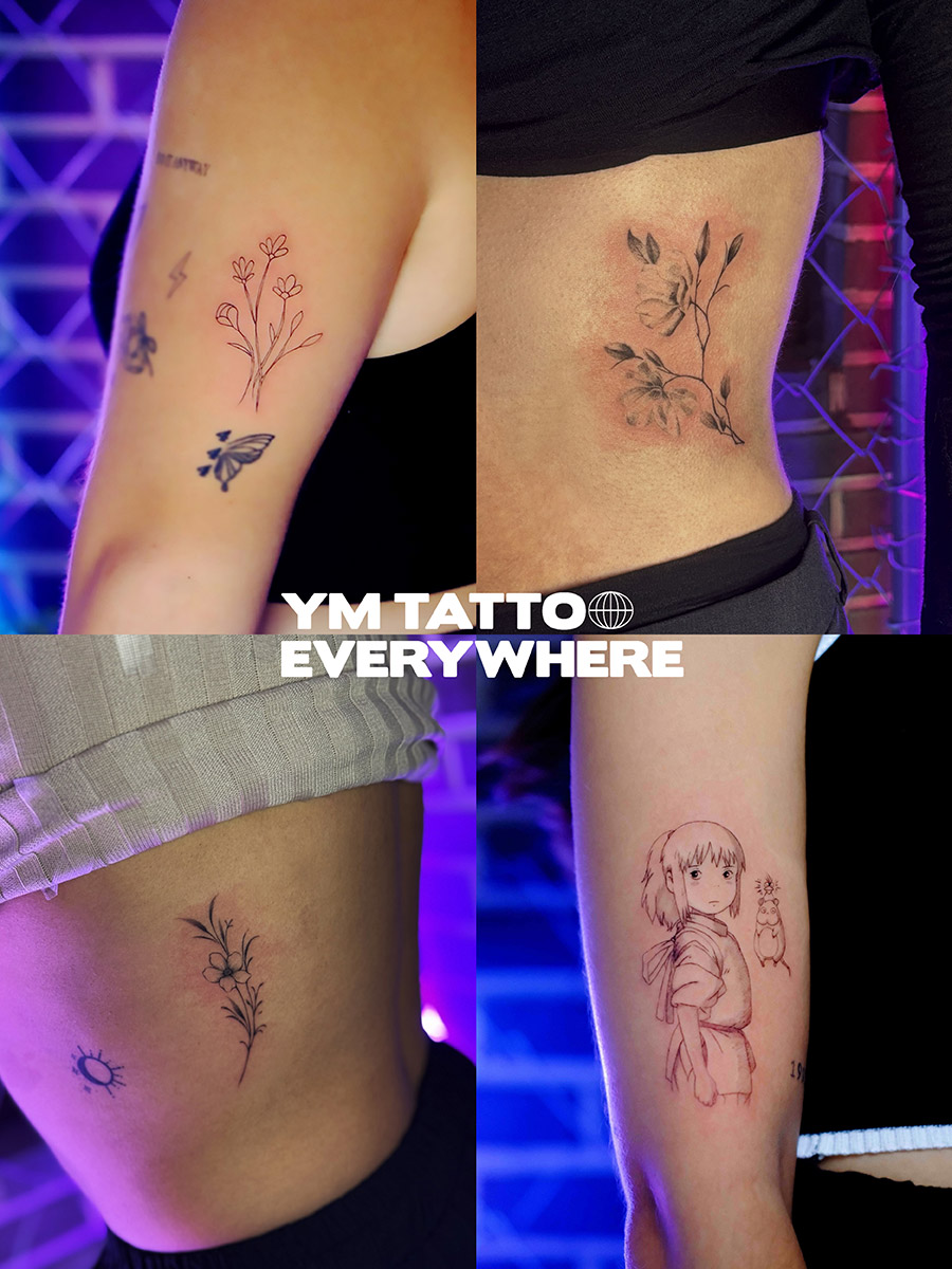 Fine line tattoo shop front in Seoul Korea