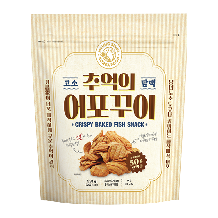 Crispy Baked Fish Snack 250g : Myungsung Food