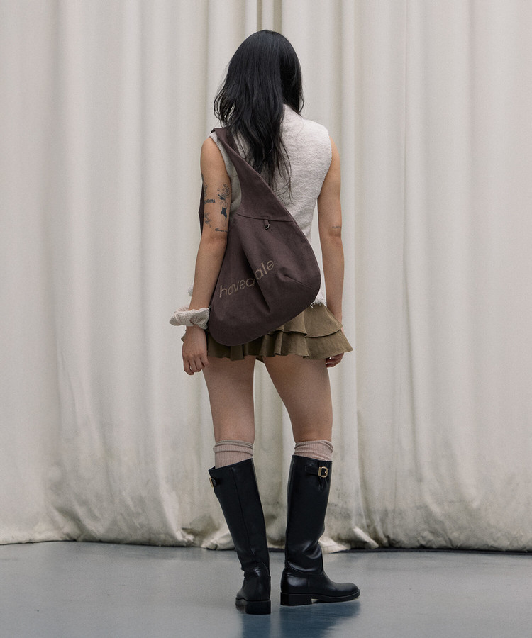 9/29 순차배송] cotton eco bag (DB) : 해브어웨일