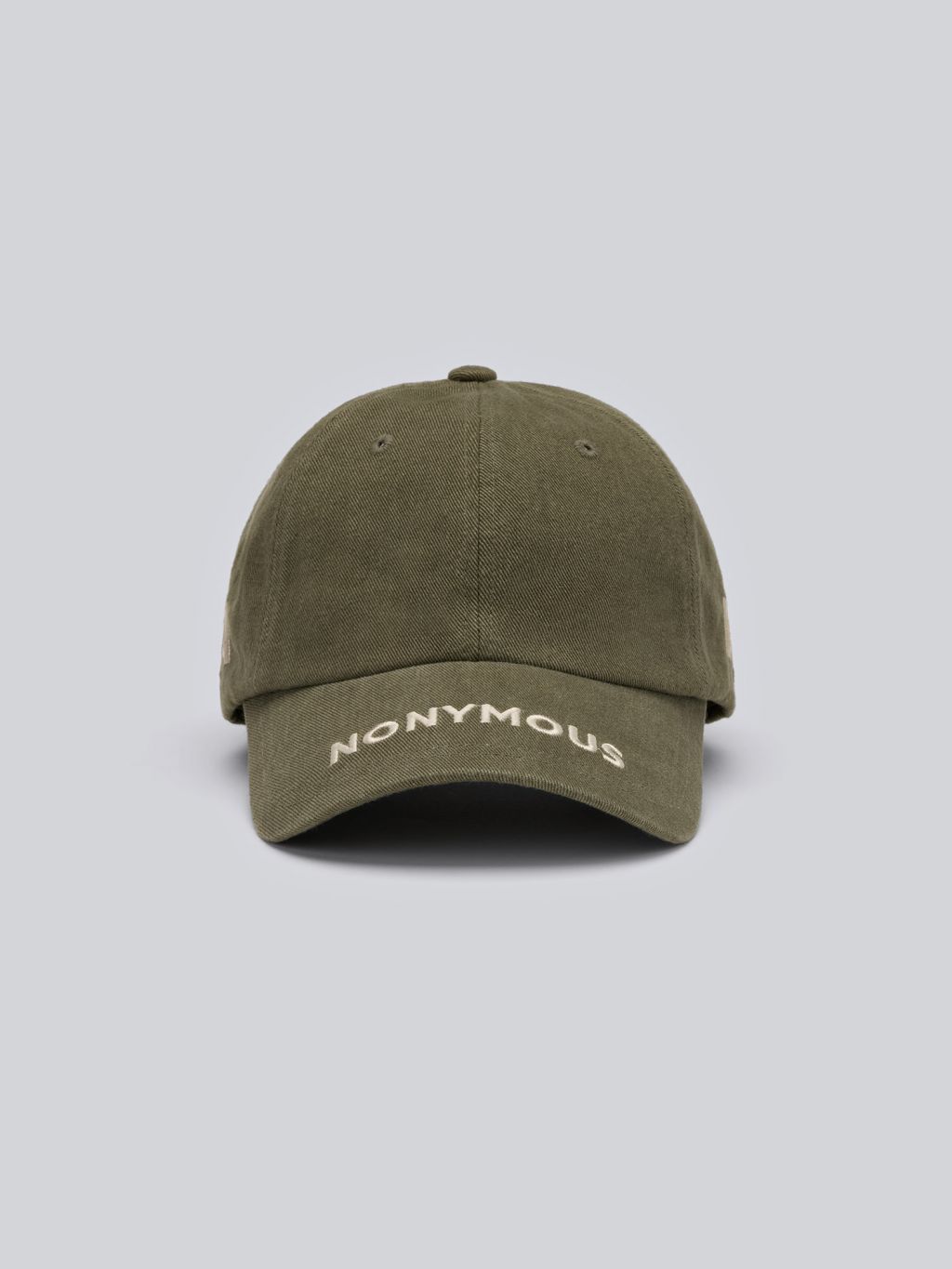 25FW_NONYMOUS AA LOWER ICONIC CAP - KHAKI (ABNHBC0020KH