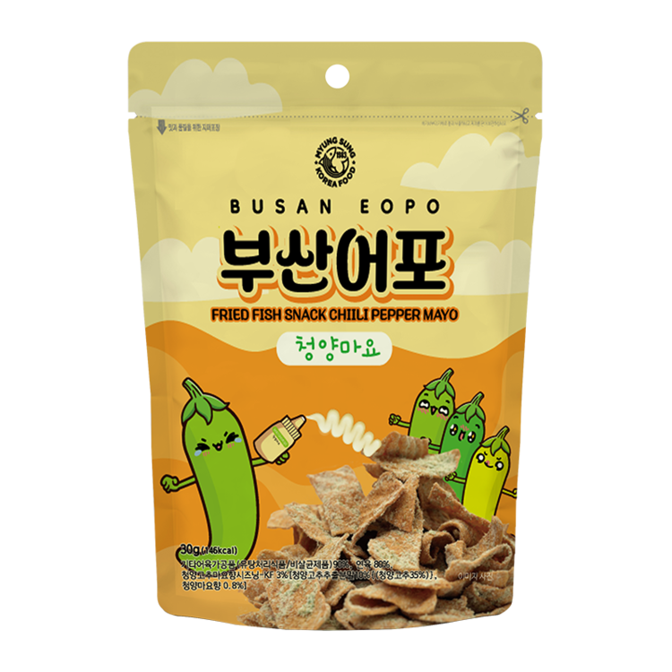 Fried Fish Snack Chili Paper Mayo 30g/70g : Myungsung Food
