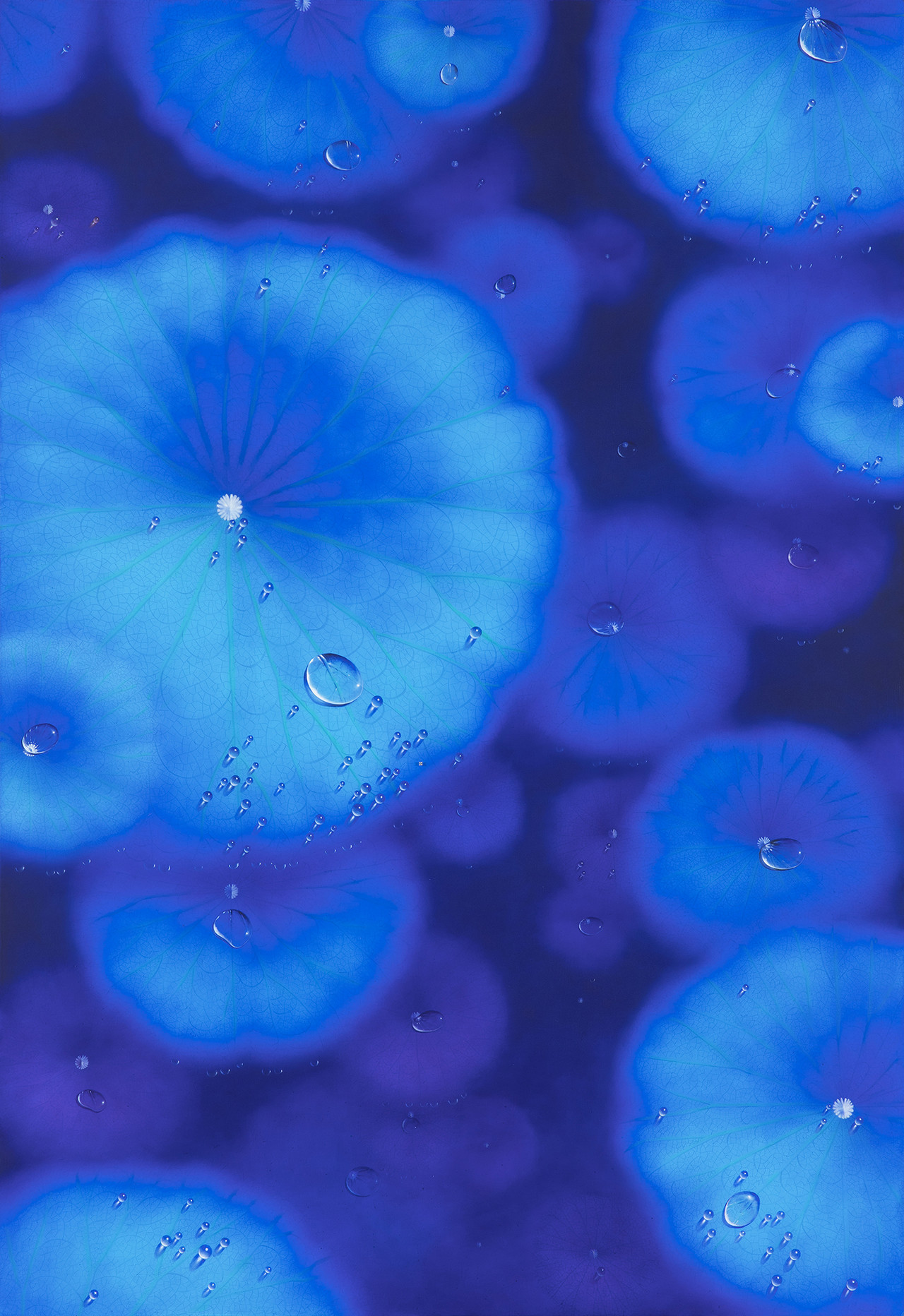 BLUE MOON-2503, Natural Diamond 0.12ct, oil on canvas, 130x89.4cm, 2025