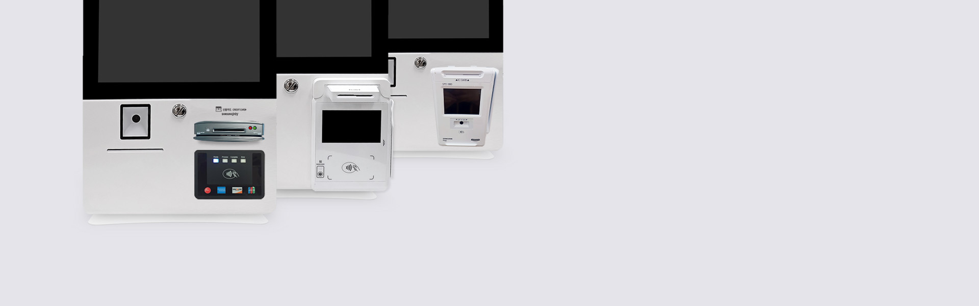 VAN사별 다양한 형태의 멀티패드를 키오스크 내부에 매립할 수 있도록 지원