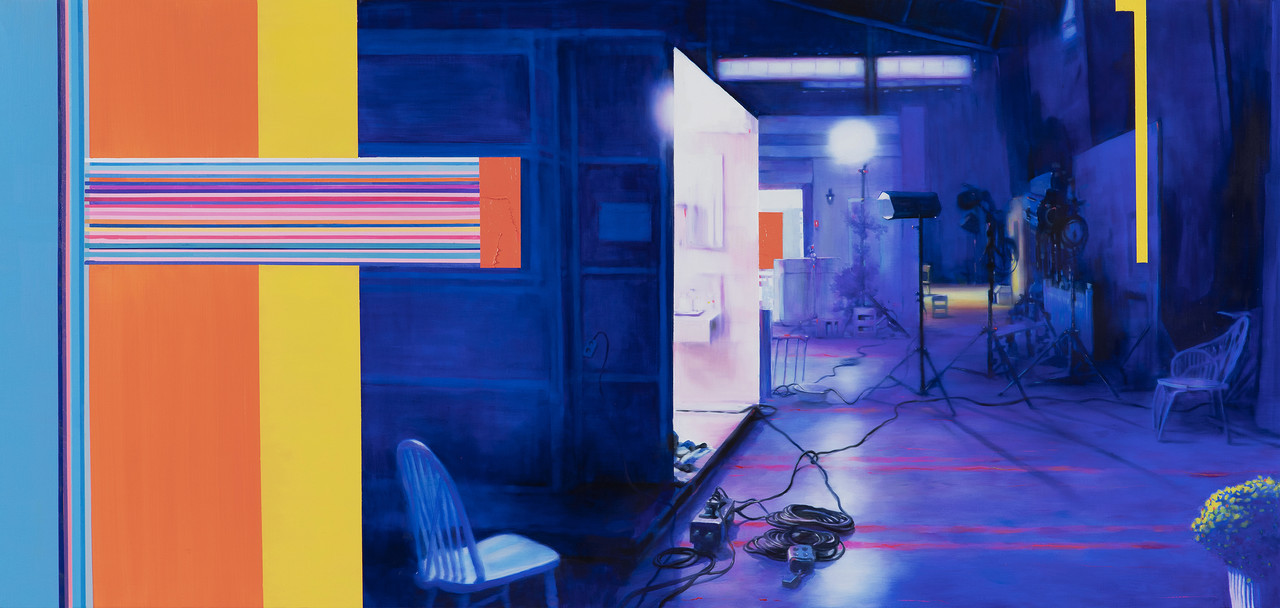 수상한 가정부 씬8, oil on canvas, 21.8 x 170cm, 2021