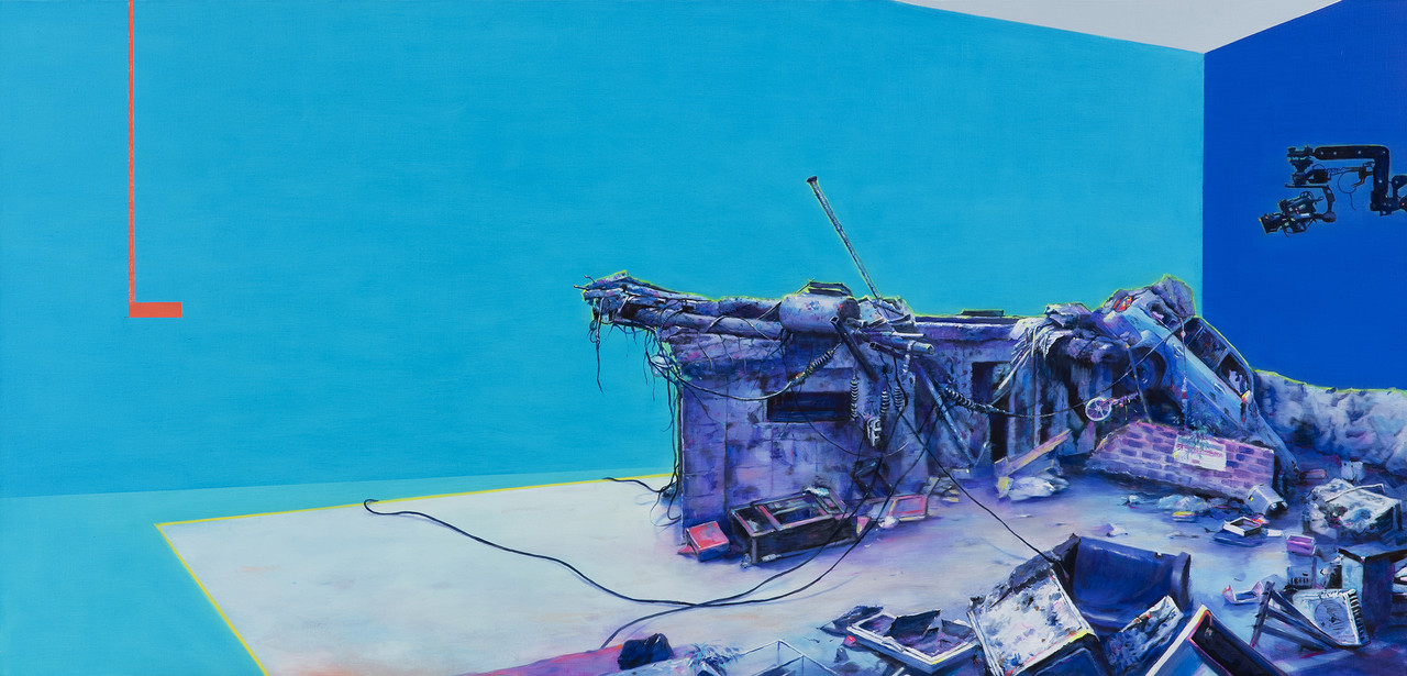 싱크홀 씬7-21, oil on canvas, 65 x 135cm, 2021