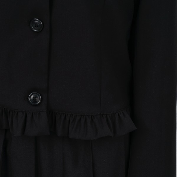 PETER PAN COLLAR RIBBON JACKET_BLACK (9차 재입고) : LO AXUAL