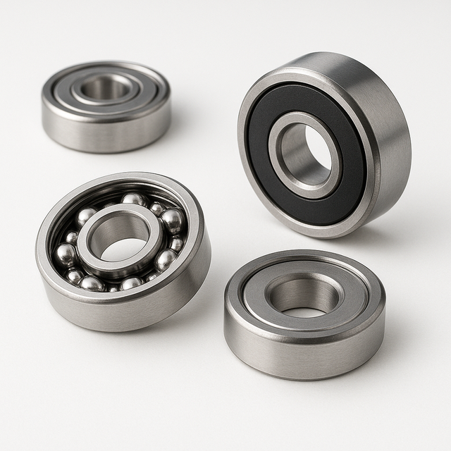 <p style="text-align:left; font-size:16px; margin-top:26px;">Miniature Ball Bearings<br><span style="color:#666;"> -Compact bearings designed for precision equipment and small devices. They offer high rotational accuracy and are often used in power tools, fans, robotics, and medical instruments.</span></p>