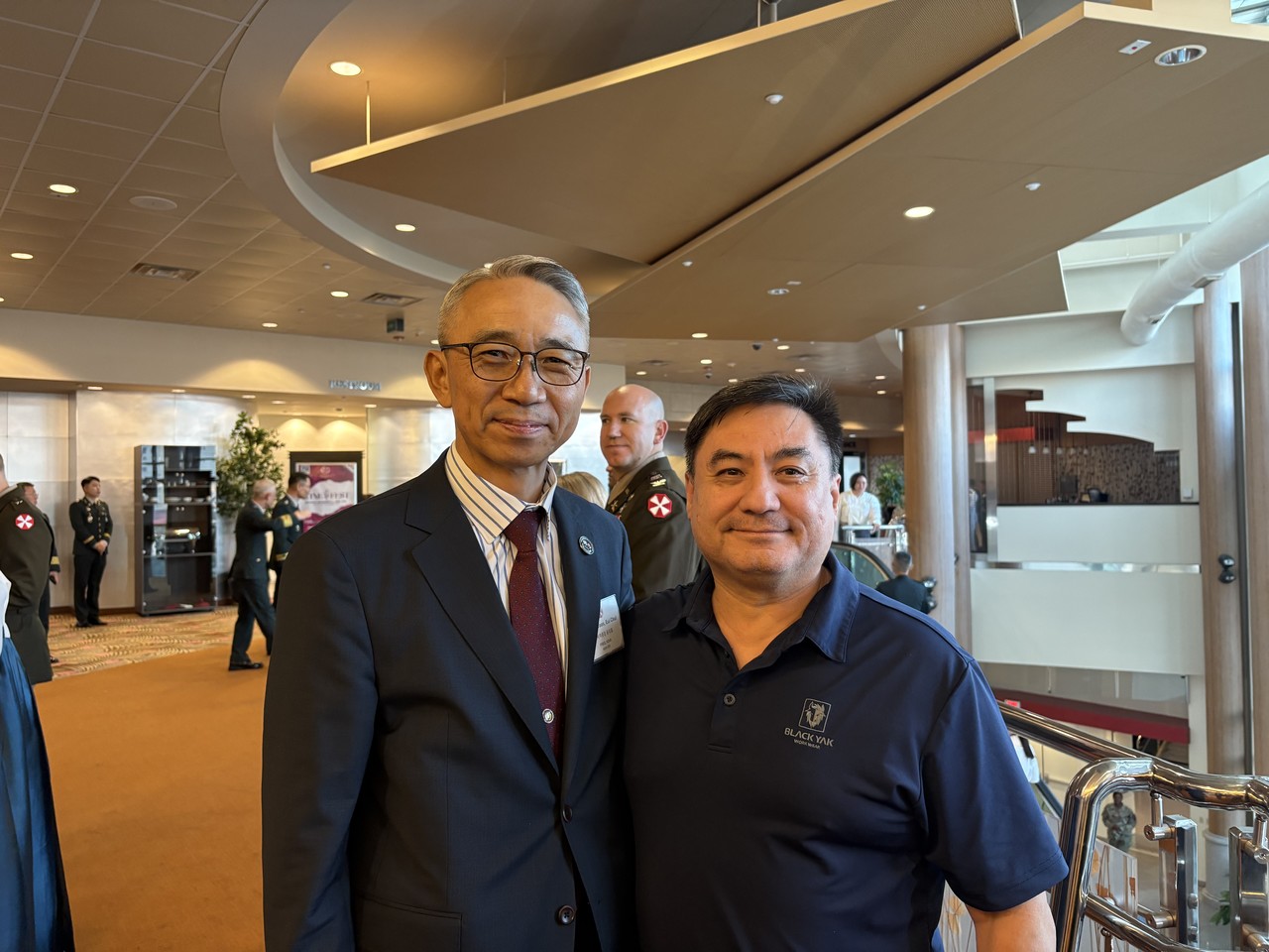 미8군 추석행사 참석 (9.29, 윤의철 회장, 험프리스 챕터 회장 팀 밀러)