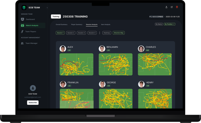 SOCCERBEE｜エリートプレイヤーのためのサッカーGPSトラッカー