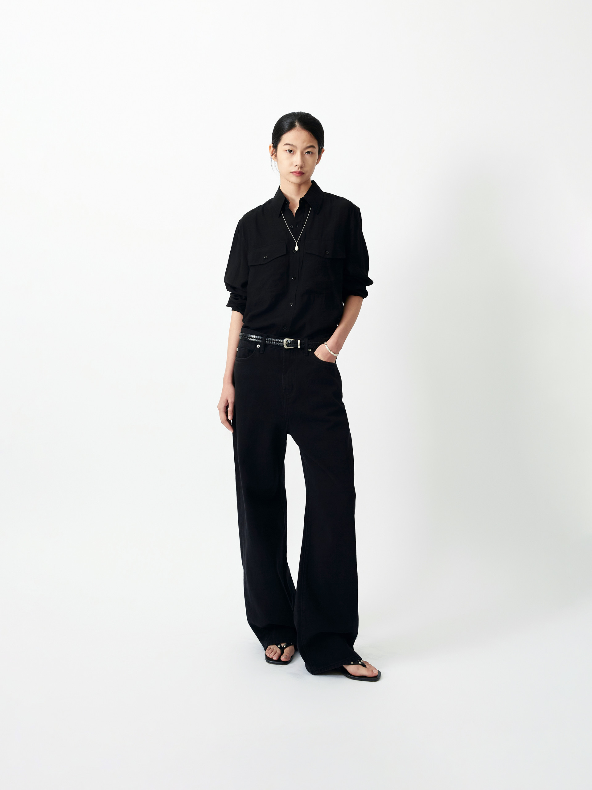 Mariam wide fit jeans black