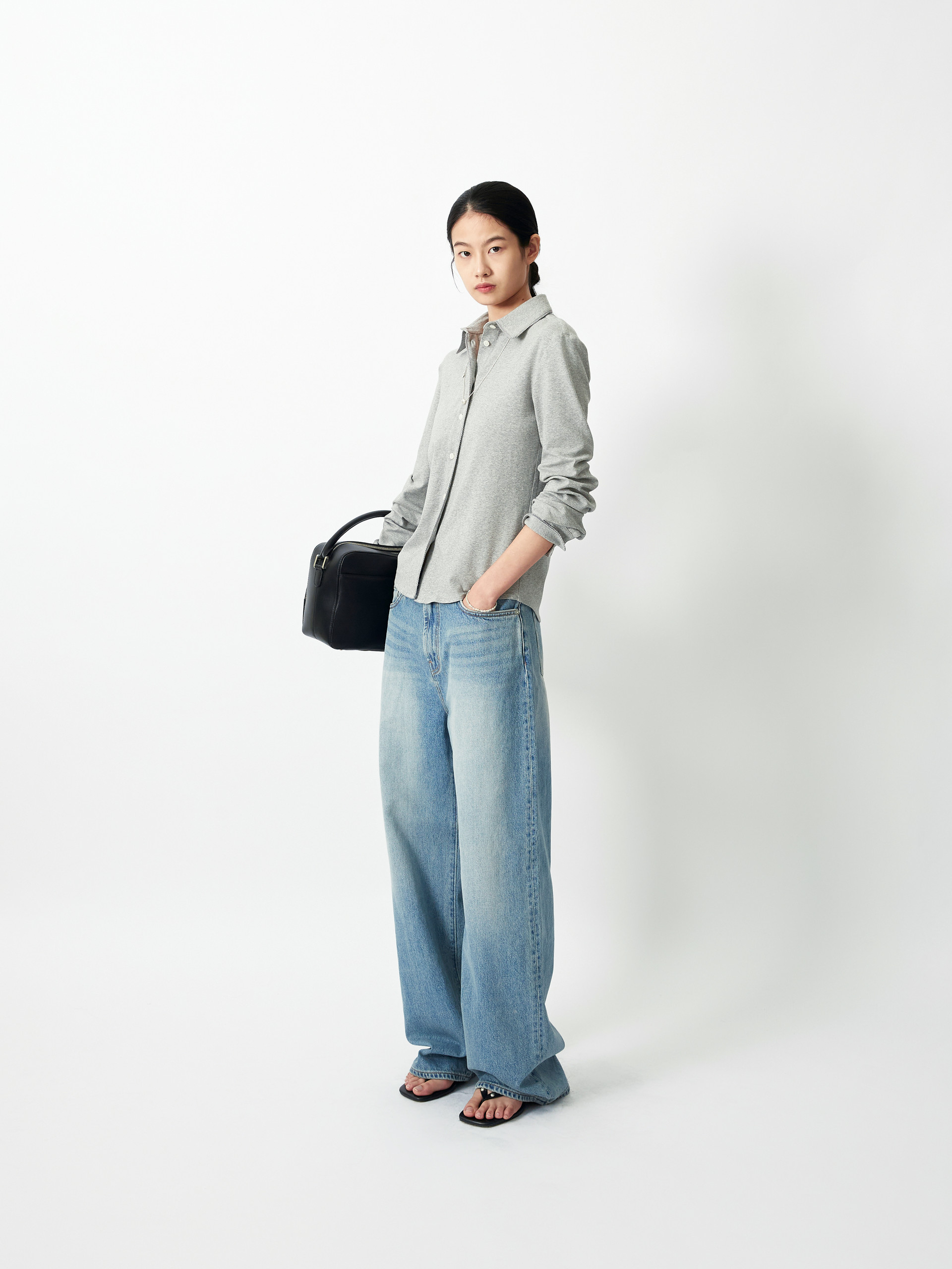 Mariam wide fit jeans misty blue