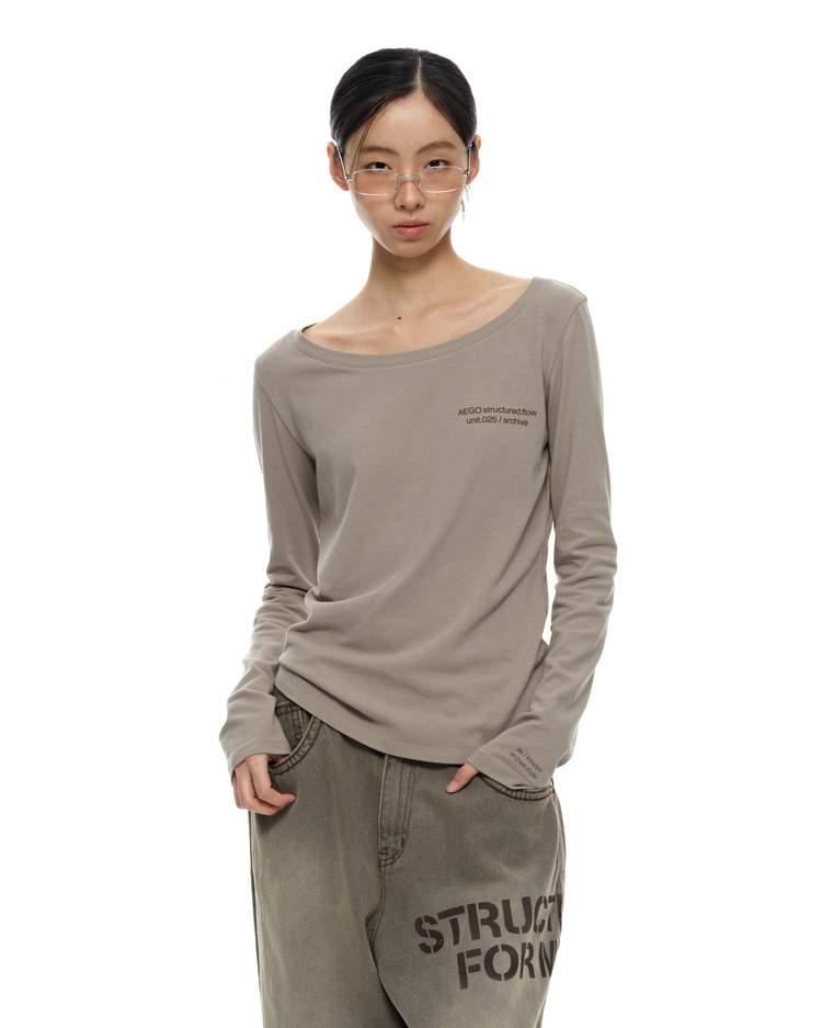 [2nd Re-order] Structured 025 sleeve T_khaki : AEGO FREEDOM LAB | 이고프리덤랩