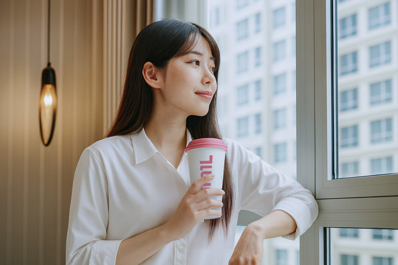 <p style="margin-left:10px;">나를 위한 따뜻한 위로 한 모금</p><h5 style="margin-left:10px">1L = 1LOVE</h5>