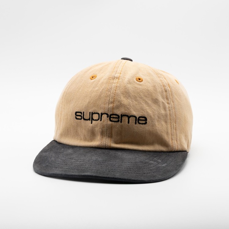 帽子 Supreme Denim Suede Compact Logo 18ss Supreme Denim Suede Compact Logo 6-Panel (SS18) - $58