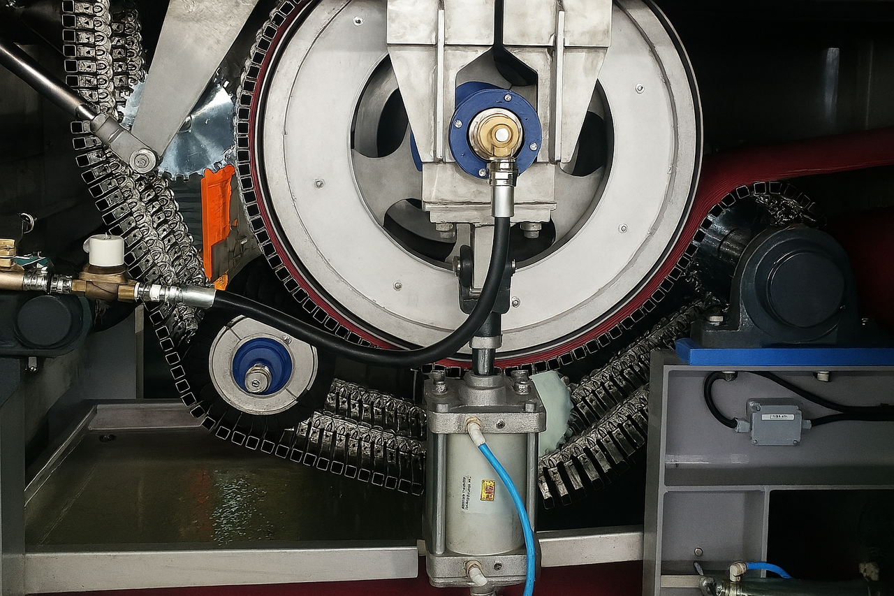 60% 고형물함량(DS) 보장 전기삼투식 탈수기 메인 드럼