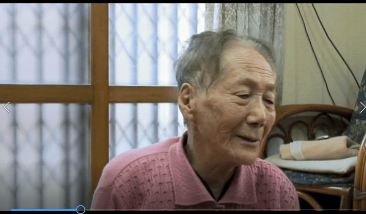 고향에 돌아왔지만 부모님이 모두 돌아가신 후였음을 일본어로 말하는 대목 <요시미 요시아키·양노자 면접-2, 07:24 ~09:52>