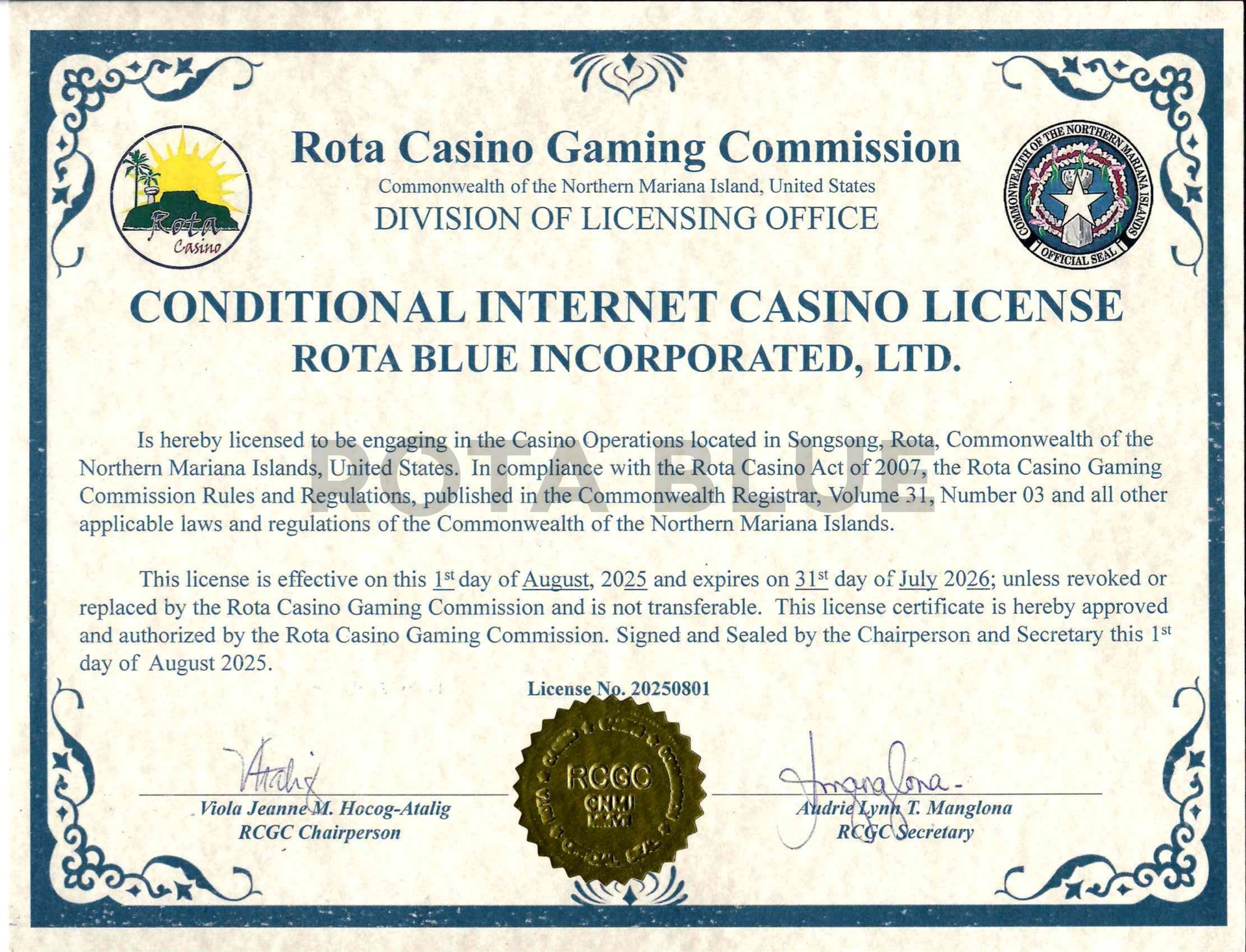Online iGaming License