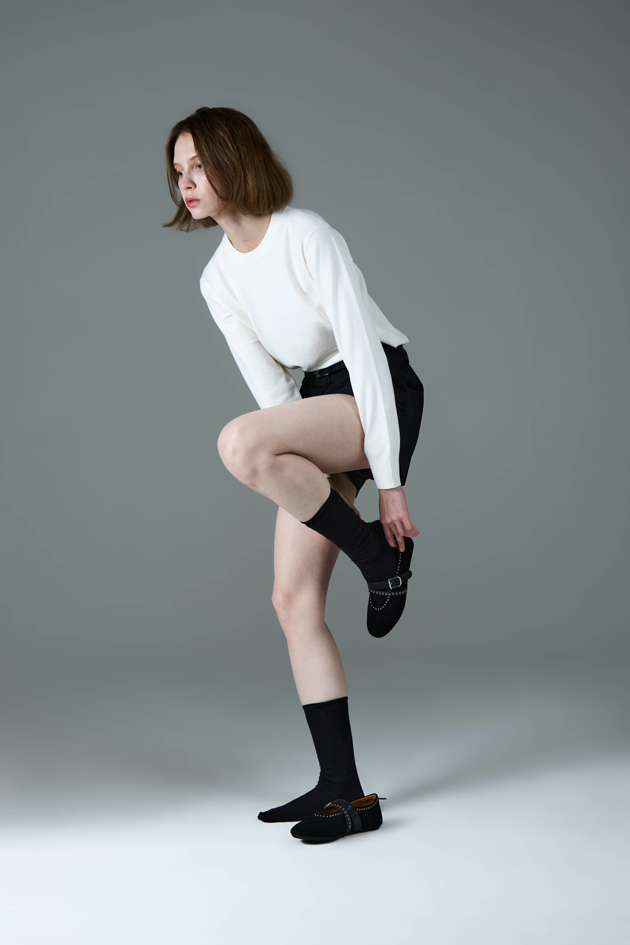 마고 스웨이드 플랫