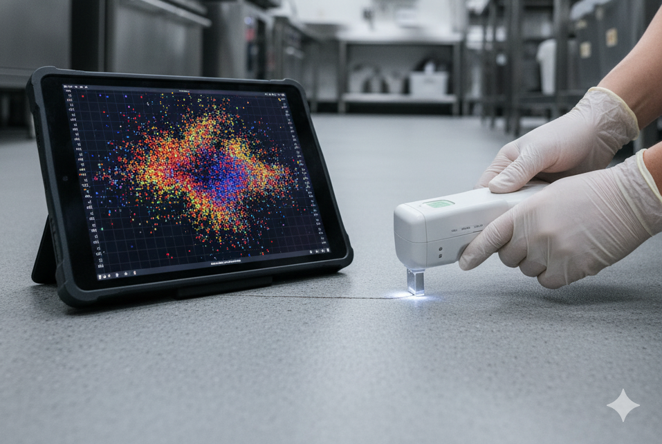 <p style="margin:0; font-weight:700;">분자진단 기술<br>소형화 키트 개발</p>